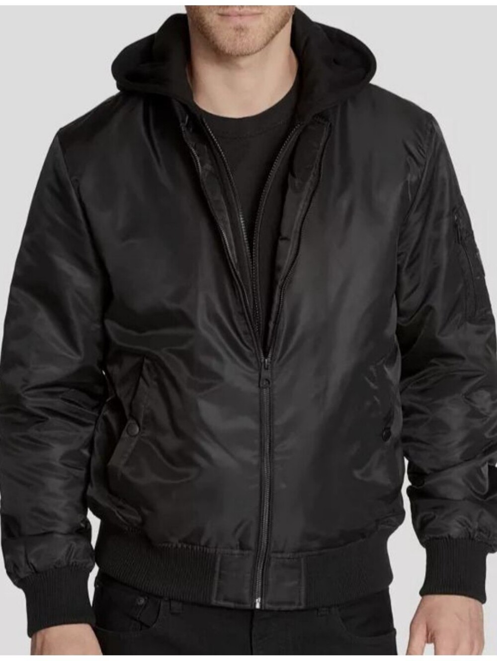Guess Removable Hooded Bomber Jacket